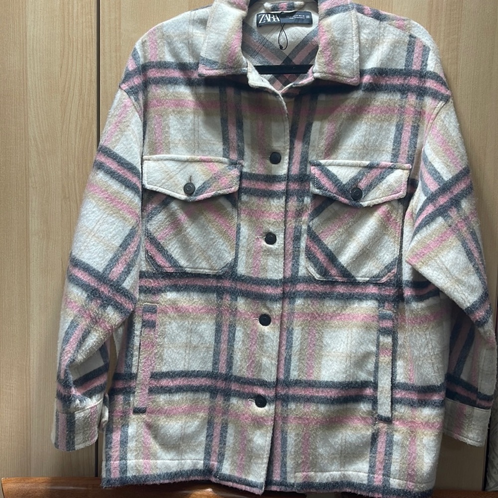 Zara button down shacket